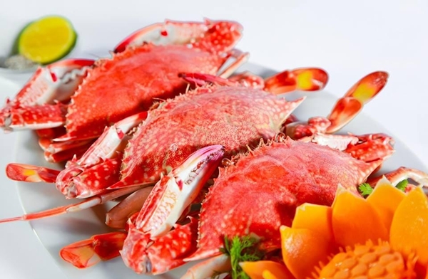 Ghẹ Hàm Ninh không to, nhưng con nào cũng dày thịt và ngọt đậm.
